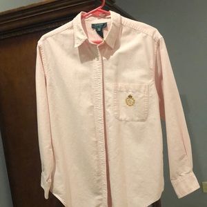 RALPH LAUREN CLASSIC BUTTON UP.  SIZE 12